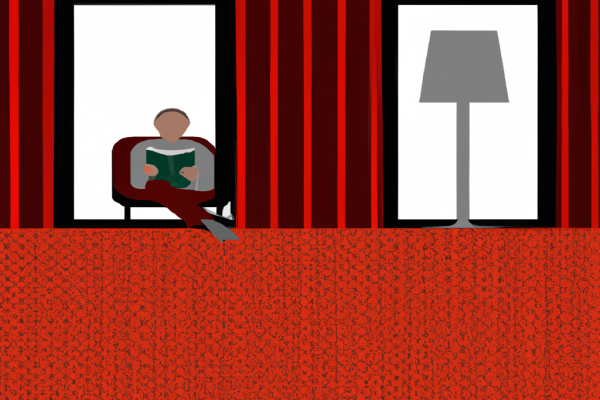 An illustration of a reader enjoying A Tree Grows in Brooklyn by Betty Smith in a cosy interior