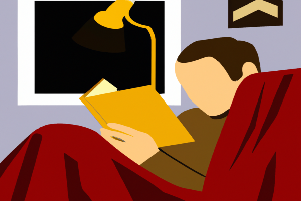 An illustration of a reader enjoying Can You Stiff Your Divorce Lawyer? by Portia Porter in a cosy interior