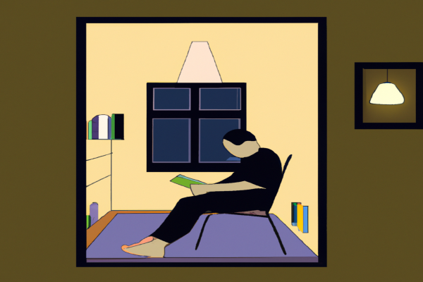 An illustration of a reader enjoying Freakonomics by Steven D. Levitt in a cosy interior