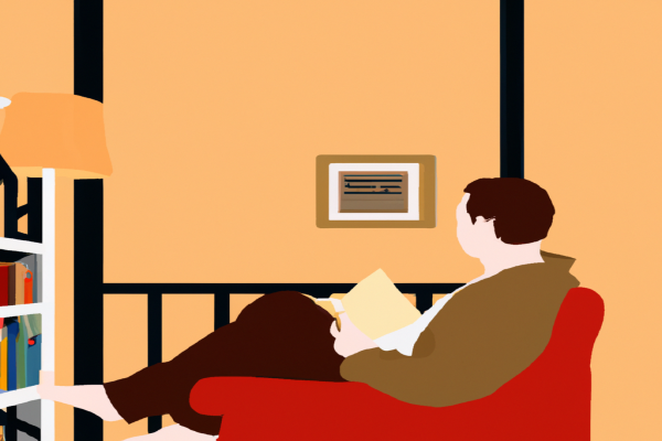 An illustration of a reader enjoying Know My Name by Chanel Miller in a cosy interior