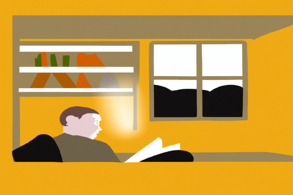 An illustration of a reader enjoying Like a House on Fire by Lauren McBrayer in a cosy interior