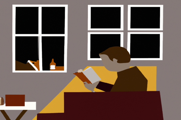 An illustration of a reader enjoying Little Fires Everywhere by Celeste Ng in a cosy interior