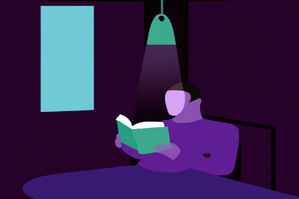 An illustration of a reader enjoying Resilience by Gleb Tsipursky in a cosy interior