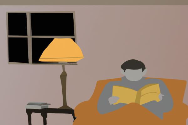 An illustration of a reader enjoying Start with Why by Simon Sinek in a cosy interior