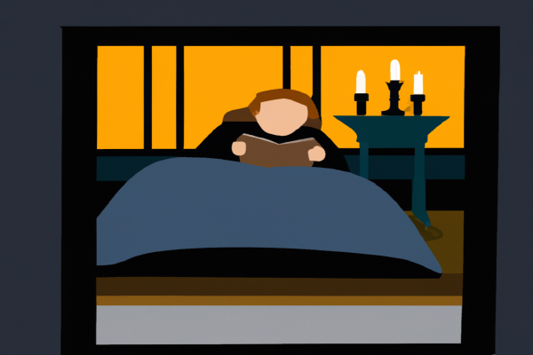 An illustration of a reader enjoying Startup by Glenn Ogura in a cosy interior