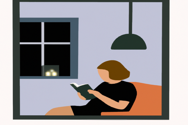 An illustration of a reader enjoying SuperFreakonomics by Steven D. Levitt in a cosy interior