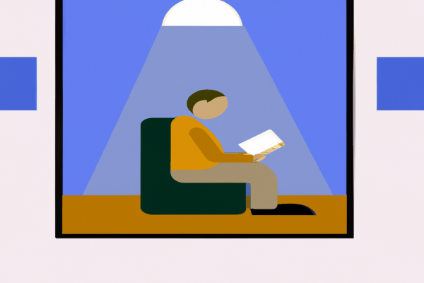 An illustration of a reader enjoying The 21 Irrefutable Laws of Leadership by John C. Maxwell in a cosy interior