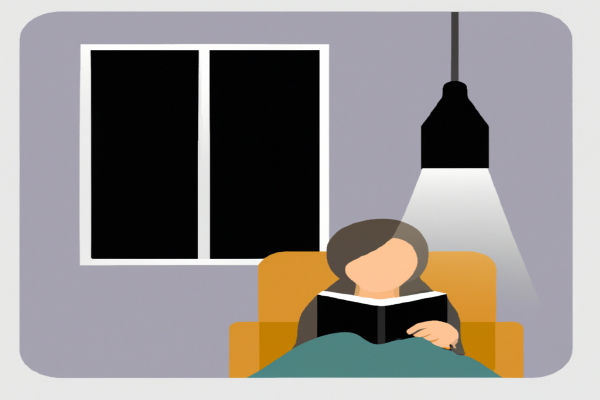 An illustration of a reader enjoying Anna Karenina by Leo Tolstoy in a cosy interior