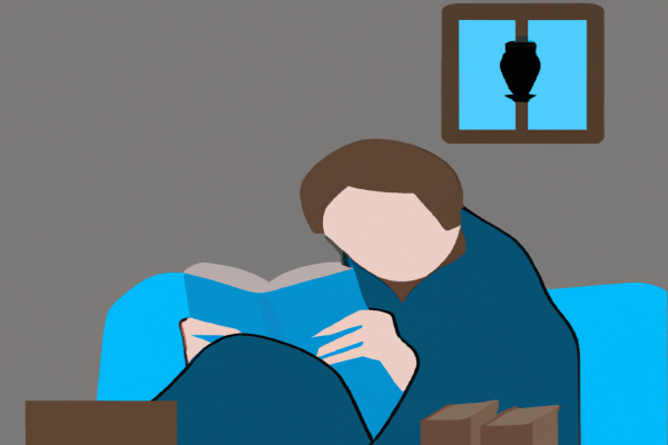 An illustration of a reader enjoying Between the World and Me by Ta-Nehisi Coates in a cosy interior