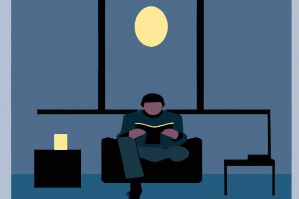 An illustration of a reader enjoying Big Magic by Elizabeth Gilbert in a cosy interior