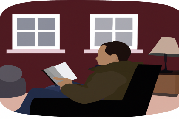 An illustration of a reader enjoying Getting to Yes by Roger Fisher in a cosy interior