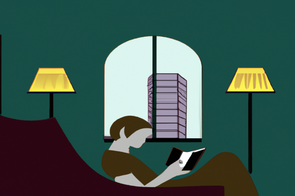 An illustration of a reader enjoying Never Split the Difference by Christopher Voss and Tahl Raz in a cosy interior