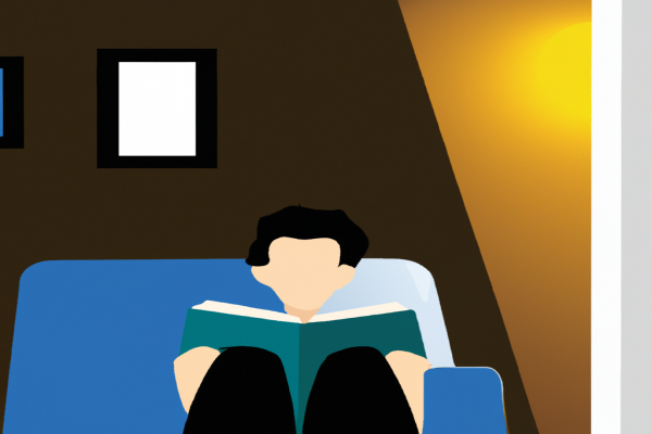 An illustration of a reader enjoying Sarah's Key by Tatiana de Rosnay in a cosy interior