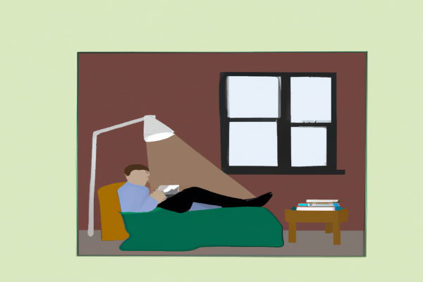 An illustration of a reader enjoying The Secrets of Consulting by Gerald M. Weinberg in a cosy interior