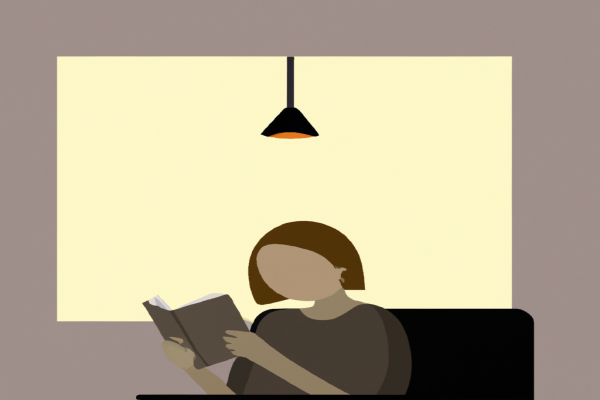 An illustration of a reader enjoying Water for Elephants by Sara Gruen in a cosy interior