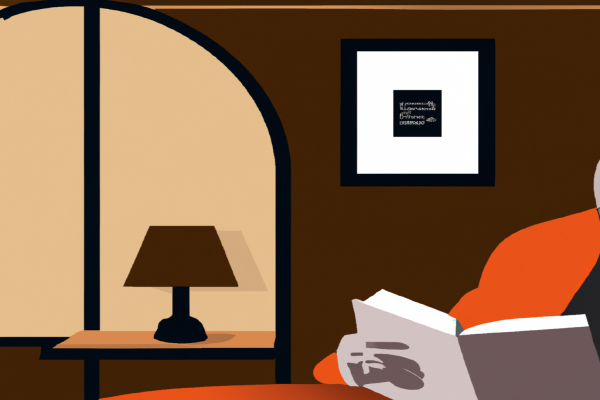 An illustration of a reader enjoying Toe to Toe by Deborah Leblanc in a cosy interior